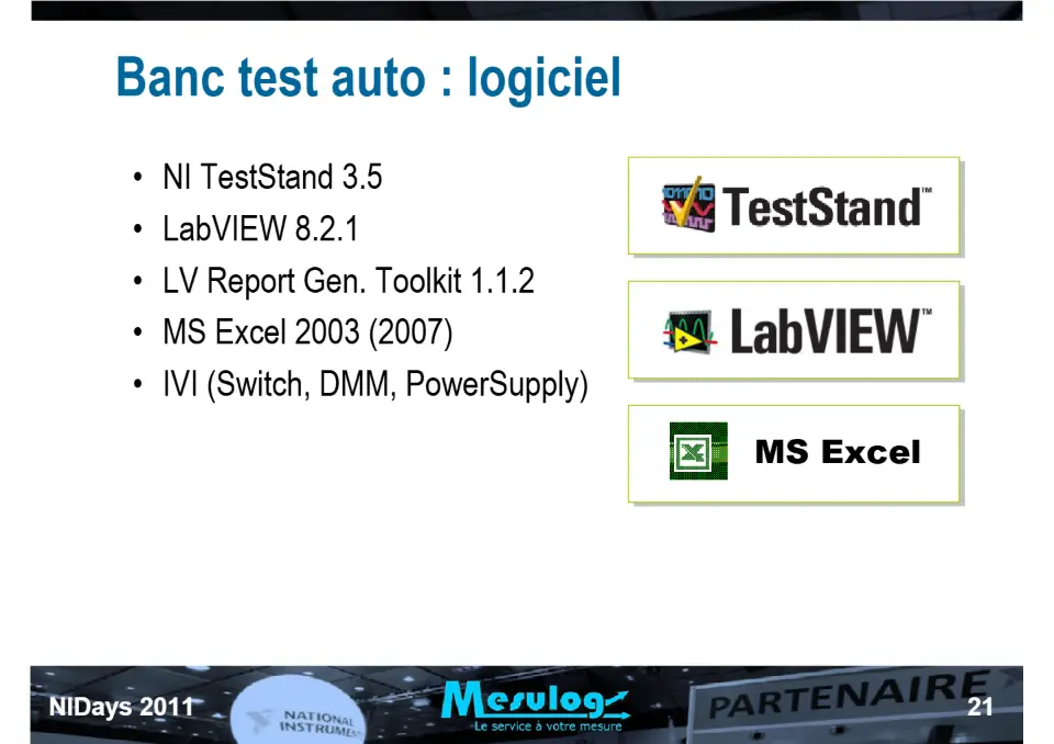 Introduction au séquenceur de test NI TestStand et exemple d'utilisation chez RADIALL pour le test de commutateurs HF spatialisés – diapositive 21