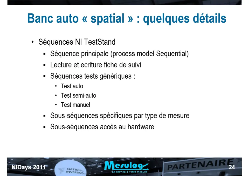 Introduction au séquenceur de test NI TestStand et exemple d'utilisation chez RADIALL pour le test de commutateurs HF spatialisés – diapositive 24