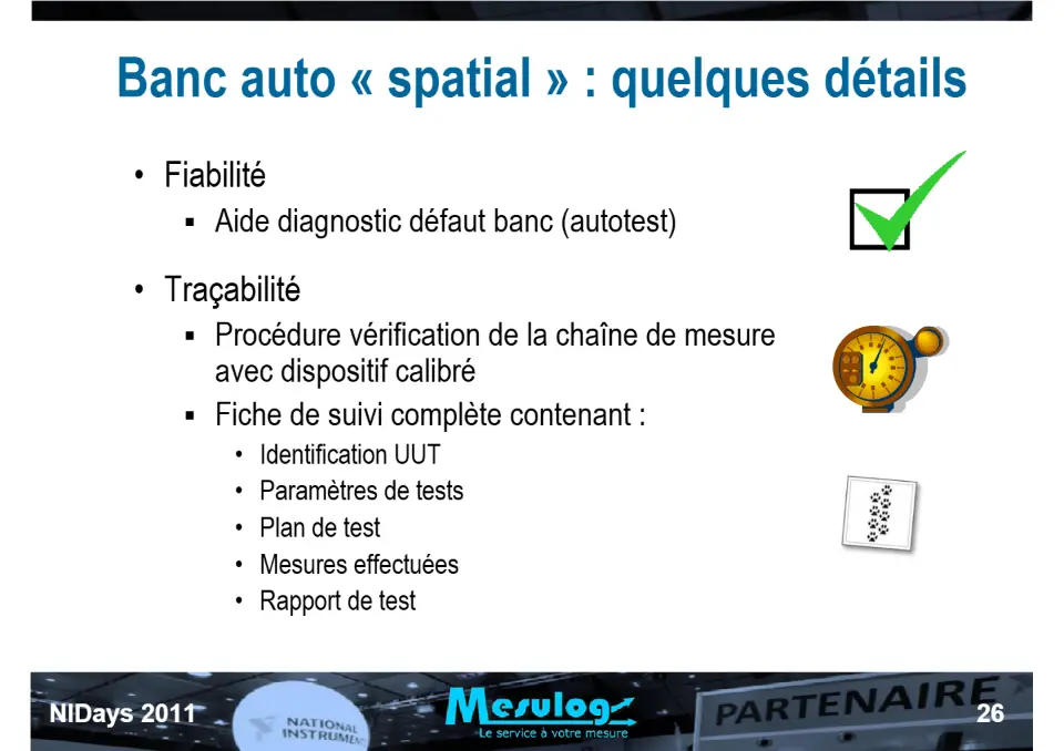 Introduction au séquenceur de test NI TestStand et exemple d'utilisation chez RADIALL pour le test de commutateurs HF spatialisés – diapositive 26