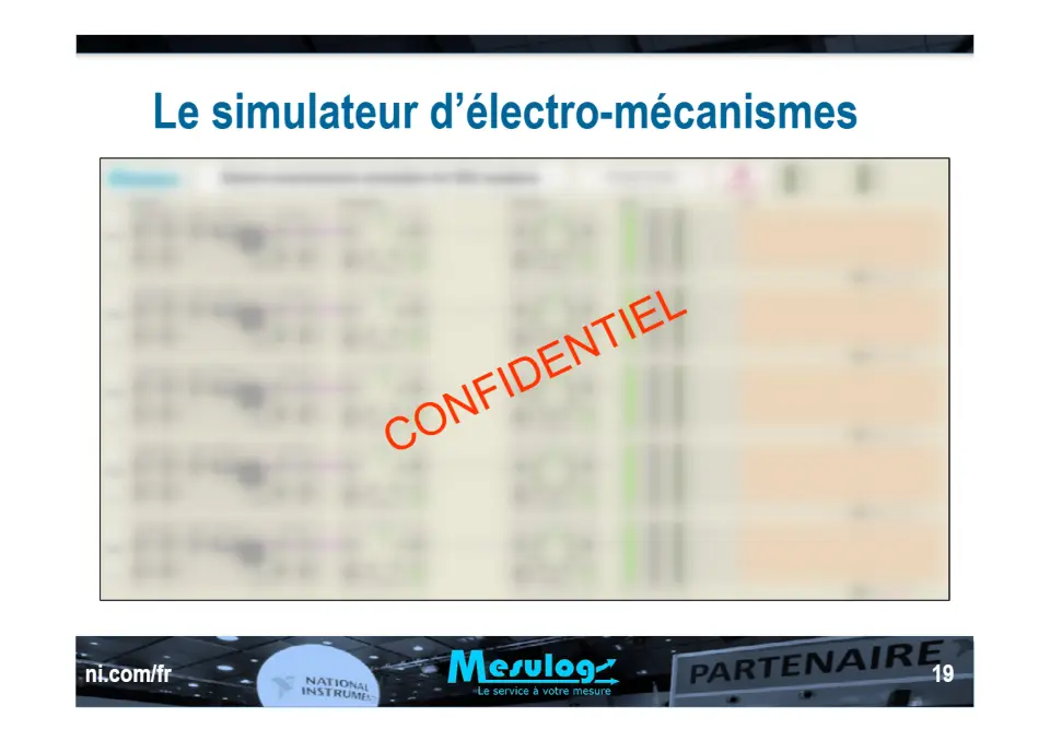 Développement d’un simulateur d’électro-mécanismes d’une centrale nucléaire en utilisant la technologie des XControls de LabVIEW – diapositive 19