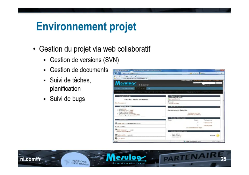 Développement d’un simulateur d’électro-mécanismes d’une centrale nucléaire en utilisant la technologie des XControls de LabVIEW – diapositive 25