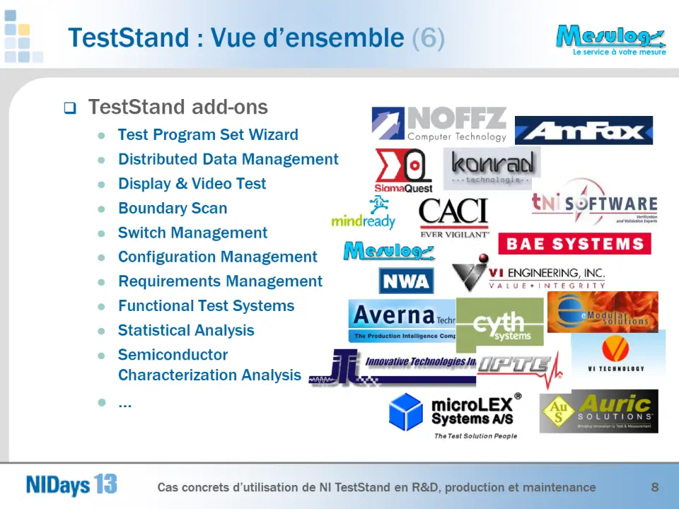 TestStand : Vue d’ensemble (6) – diapositive 8