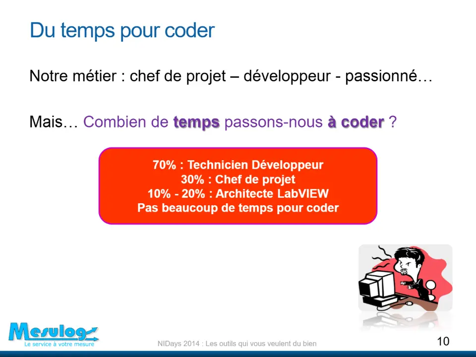 Du temps pour coder – diapositive 10