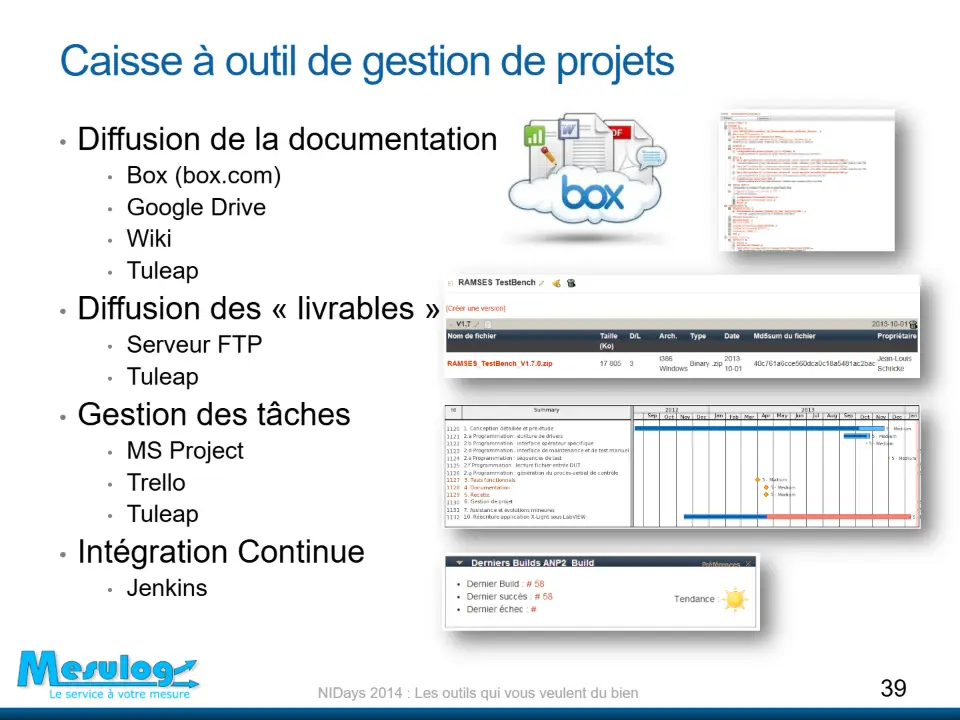 Caisse à outil de gestion de projets – diapositive 39