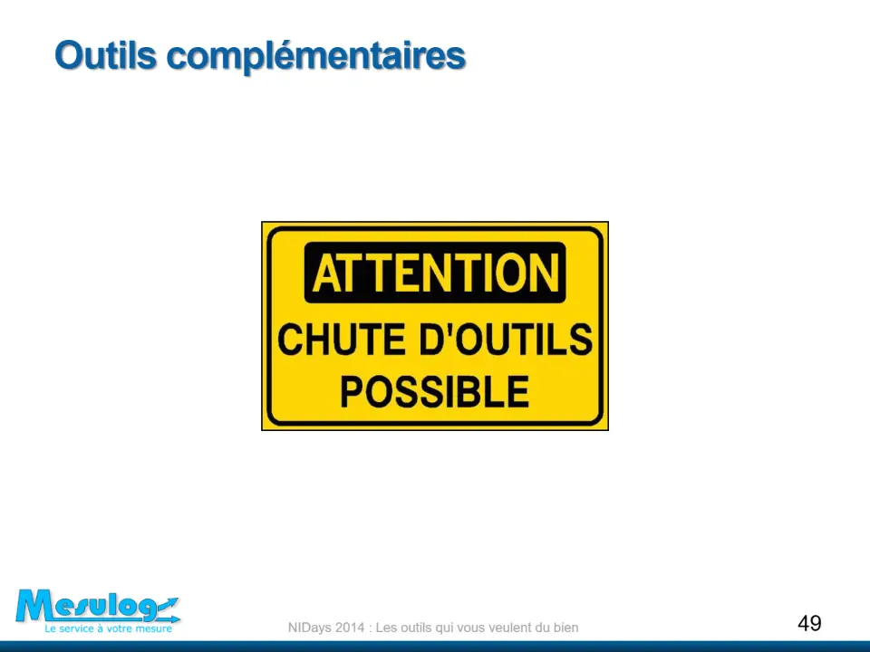 Outils complémentaires – diapositive 49