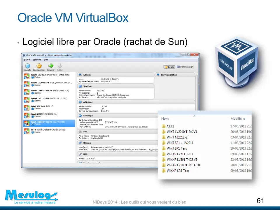 Oracle VM VirtualBox – diapositive 61
