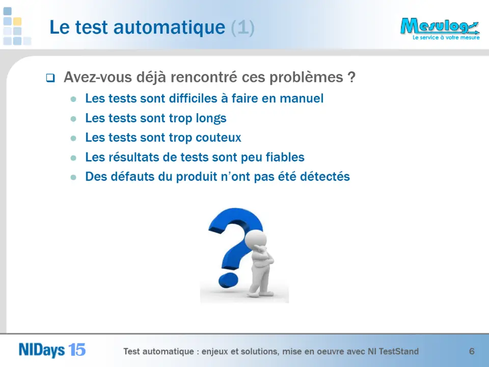 Le test automatique (1) – diapositive 6