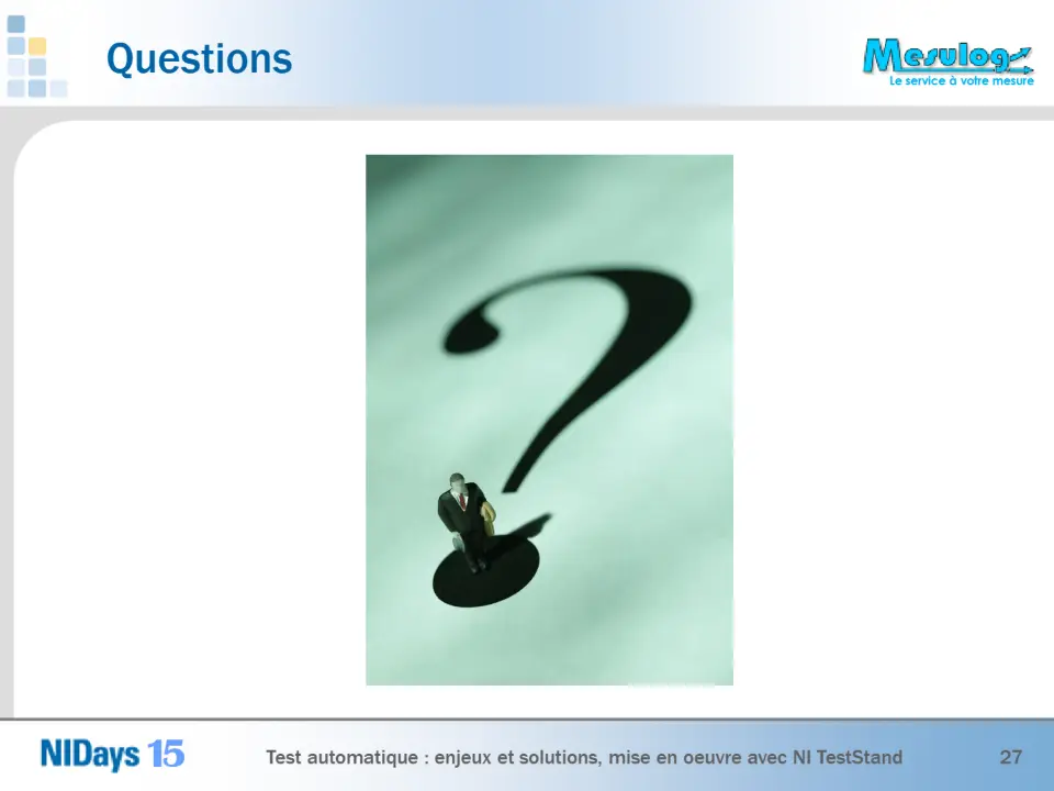 Questions – diapositive 27