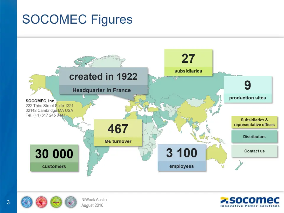SOCOMEC Figures – diapositive 3