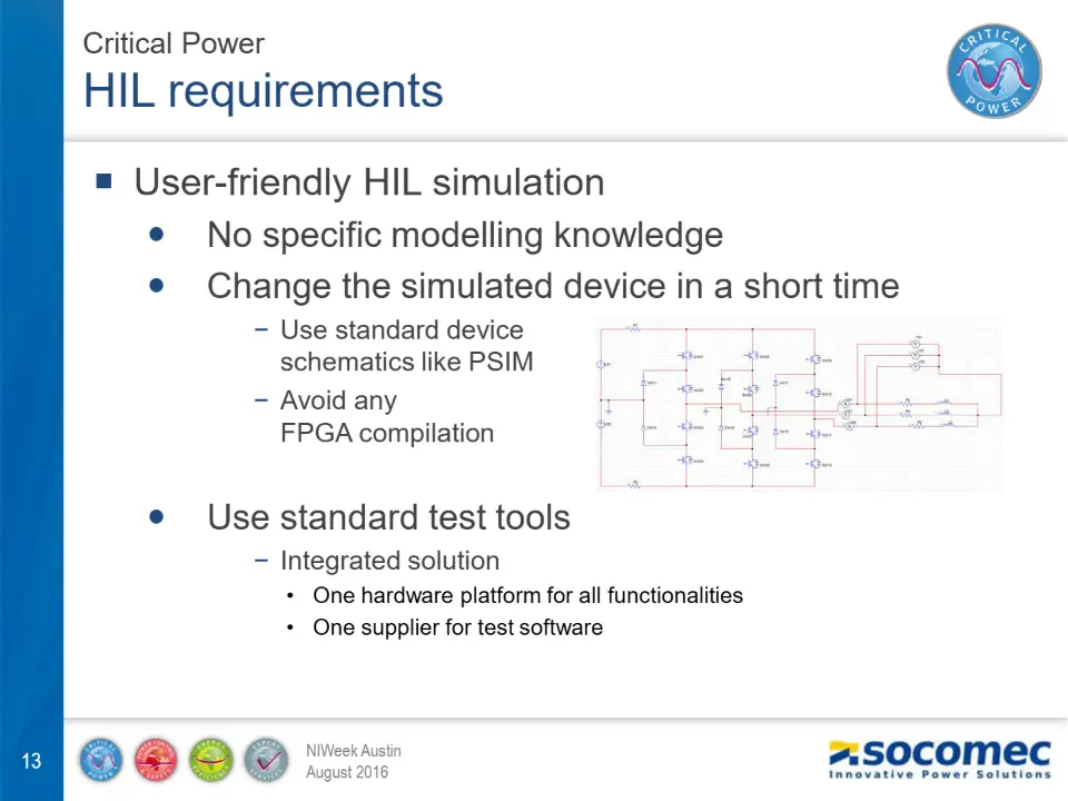 HIL requirements – diapositive 13