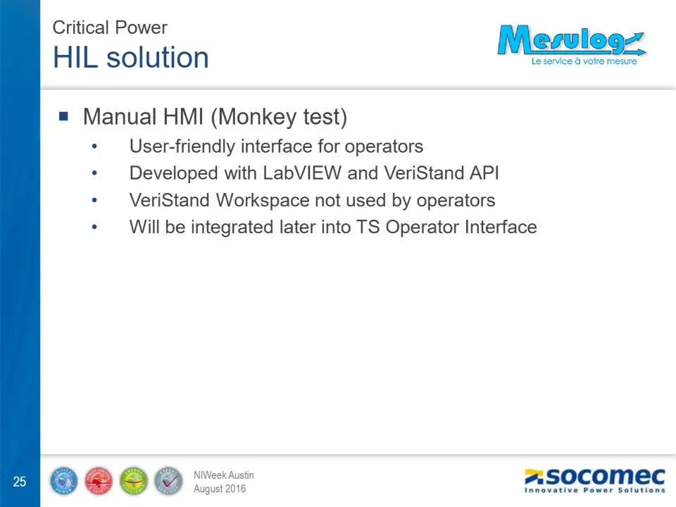  Manual HMI (Monkey test) – diapositive 25