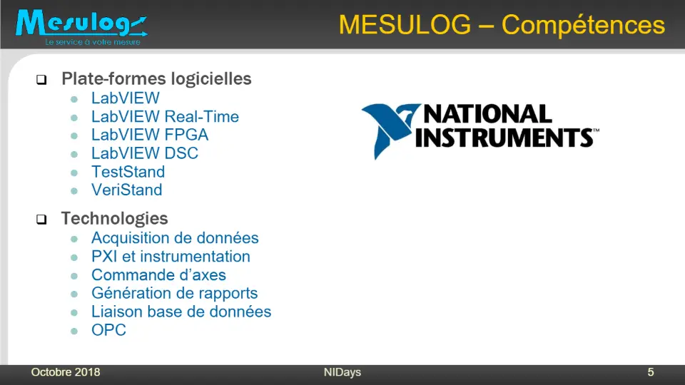MESULOG – Compétences – diapositive 5