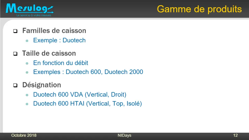 Gamme de produits – diapositive 11