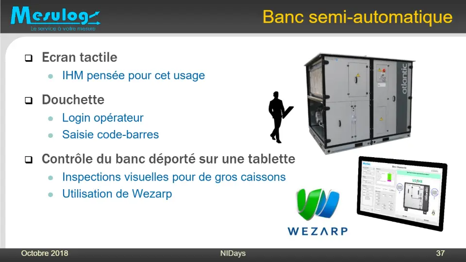 Banc semi-automatique – diapositive 36