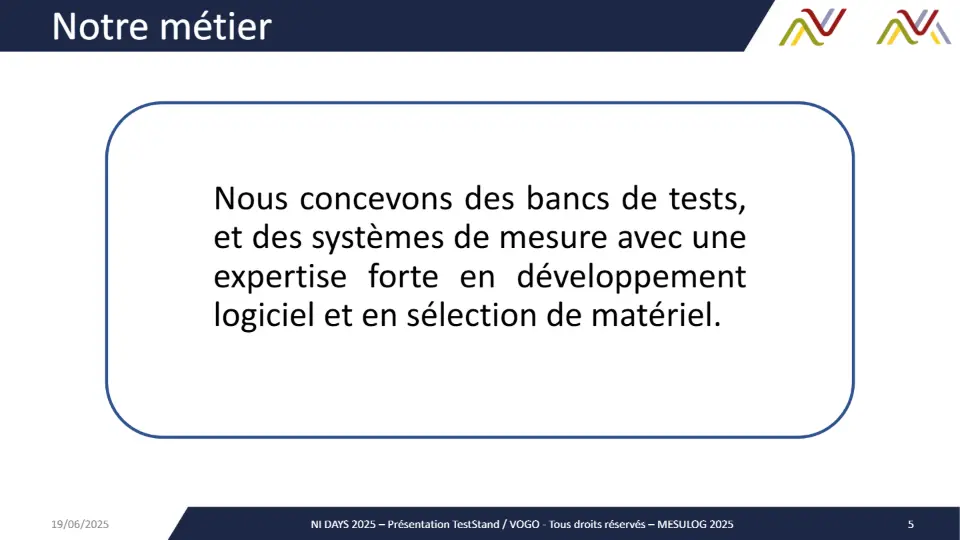 Notre métier – diapositive 5