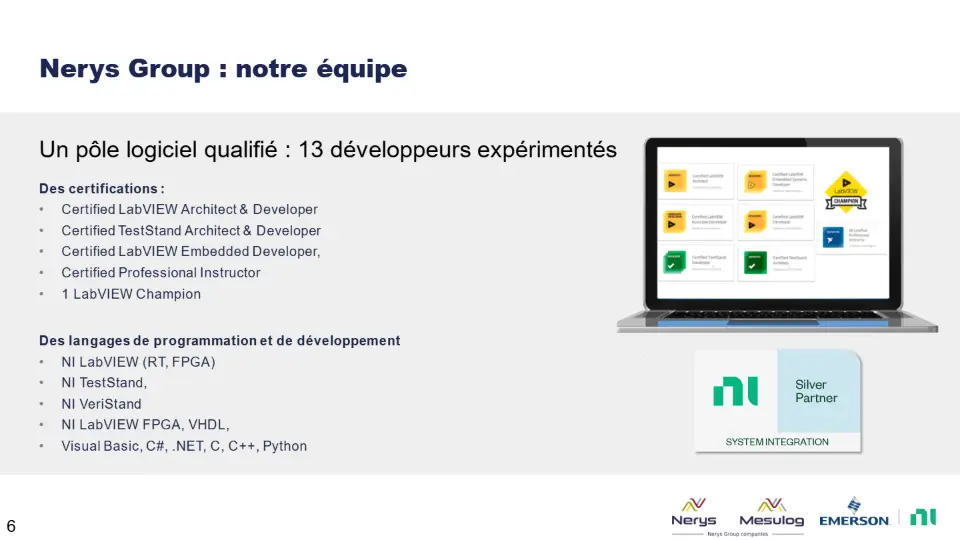 Nerys Group : notre équipe – diapositive 6