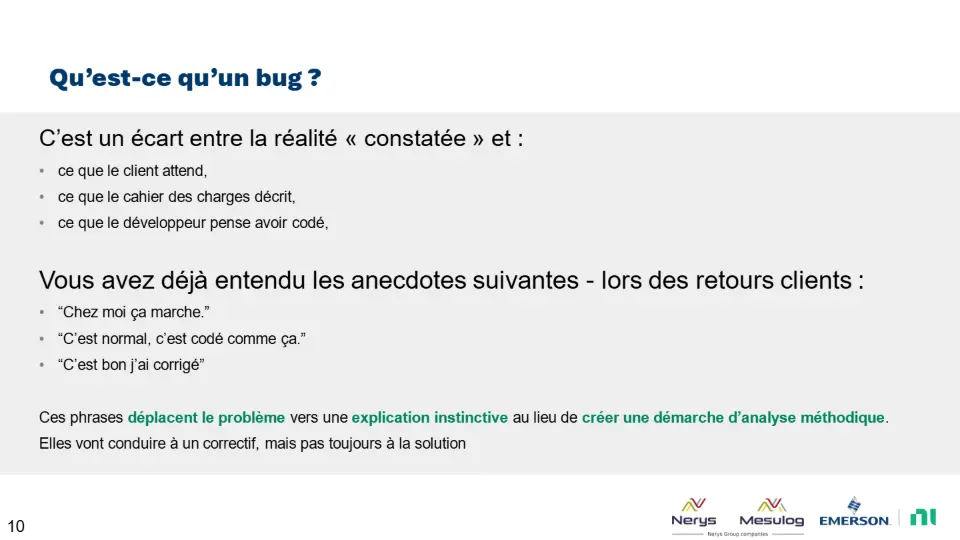 Qu’est-ce qu’un bug ? – diapositive 10