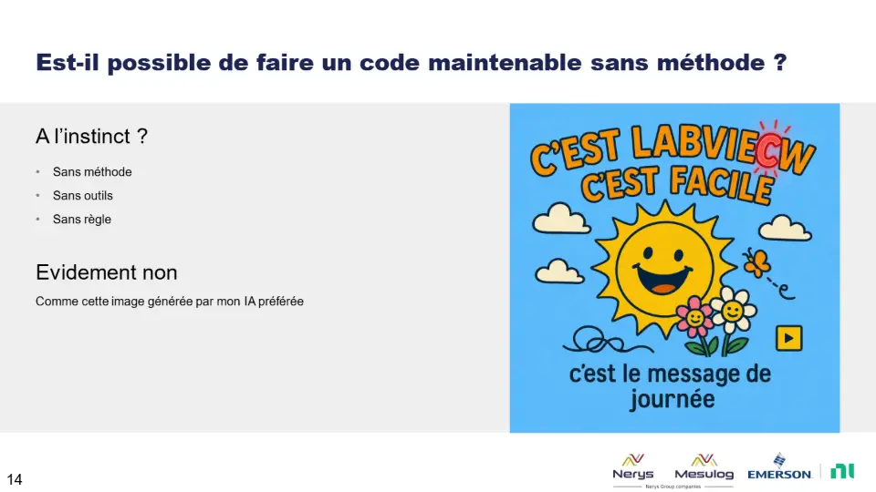 Est-il possible de faire un code maintenable sans méthode ? – diapositive 14