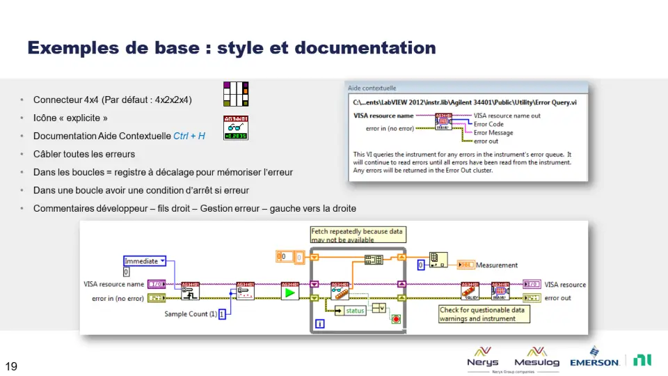 Exemples de base : style et documentation – diapositive 19