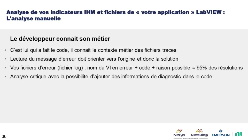 Le développeur connait son métier – diapositive 36
