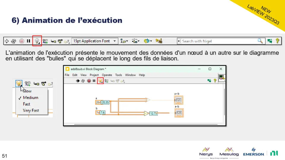 6) Animation de l’exécution – diapositive 51