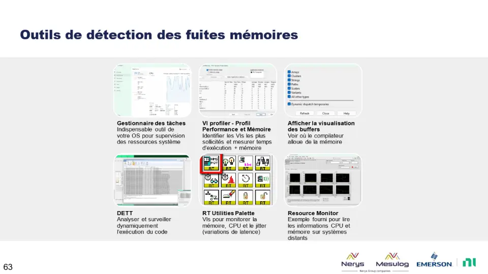 Outils de détection des fuites mémoires – diapositive 63