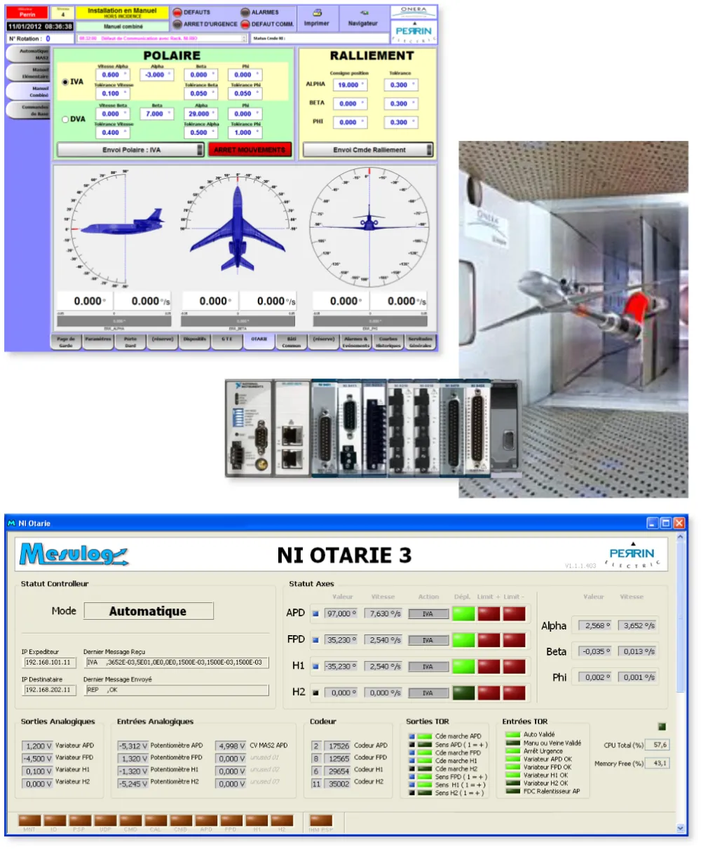 Pilotage maquette avionique