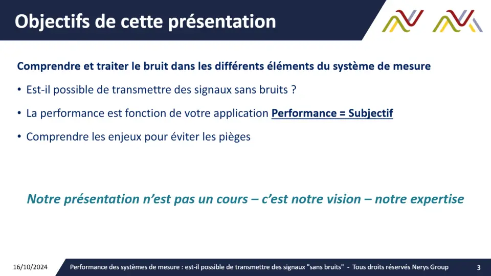 Objectifs de cette présentation – diapositive 3