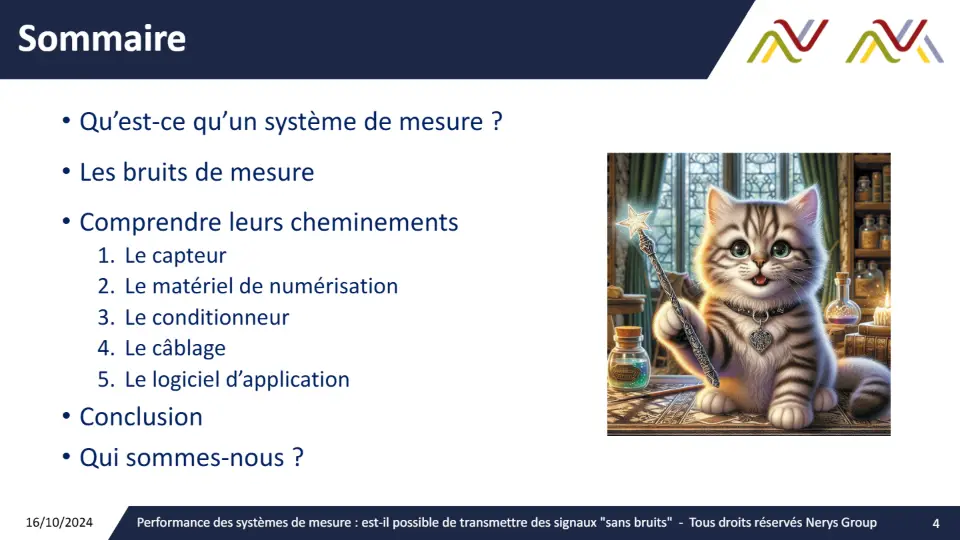 Sommaire – diapositive 4